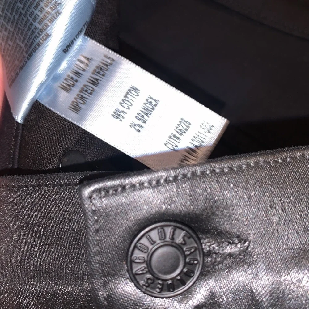 AGOLDE | Black Leatherette Skirt Size 28 - Picture 3 of 5
